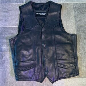 Leather Biker Vest